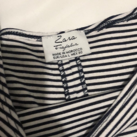 Navy/white Zara dress - L - Picture 2 of 3